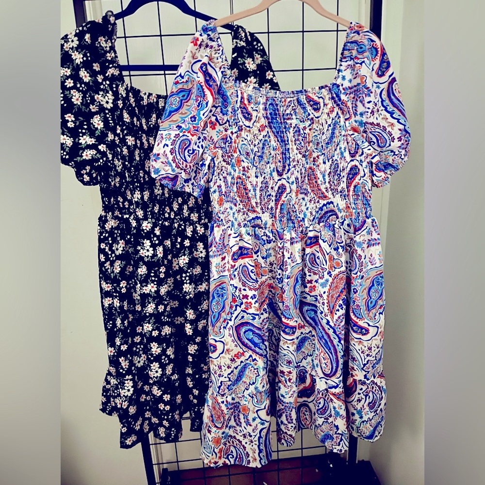 Floral and Paisley Print Dresses